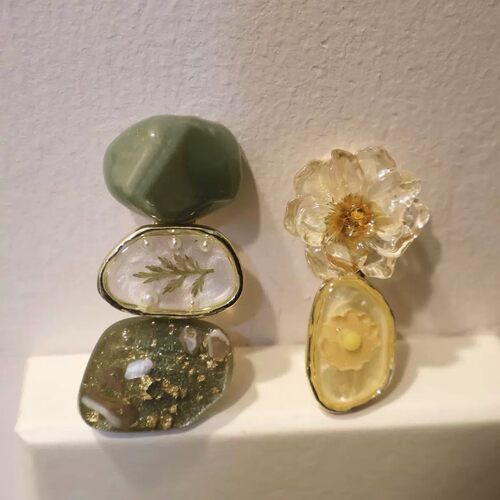 森系清新透明干花刘海边夹