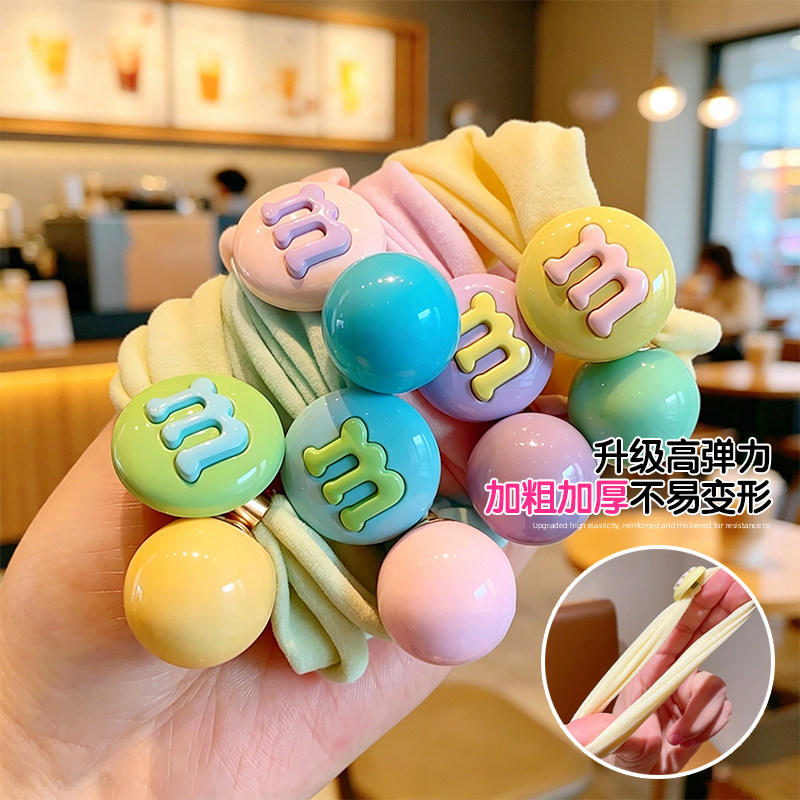 彩色儿童不伤发高弹耐用发圈
