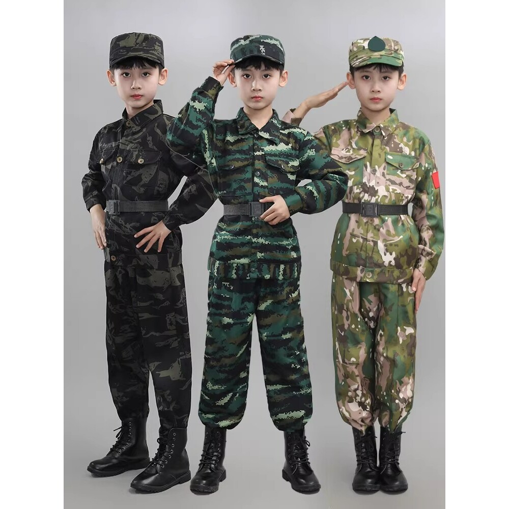 2026新款秋冬儿童迷彩服中小学生军训户外特种兵套装幼儿园夏令营