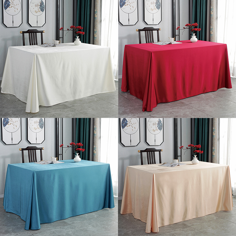 y7锦丝缎酒店会议甜品台布置桌布