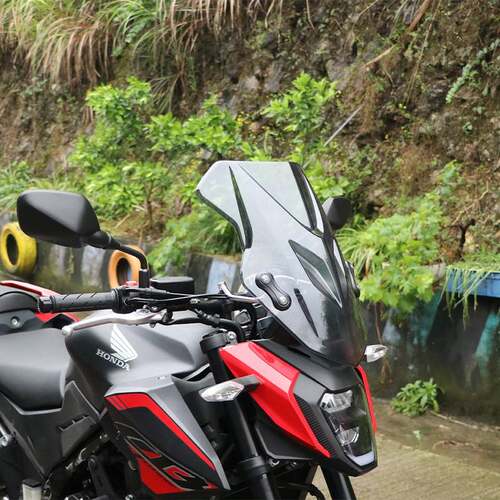 适用26款本田CB500F前挡风板加高风挡玻璃改装导流护胸板透明挡风