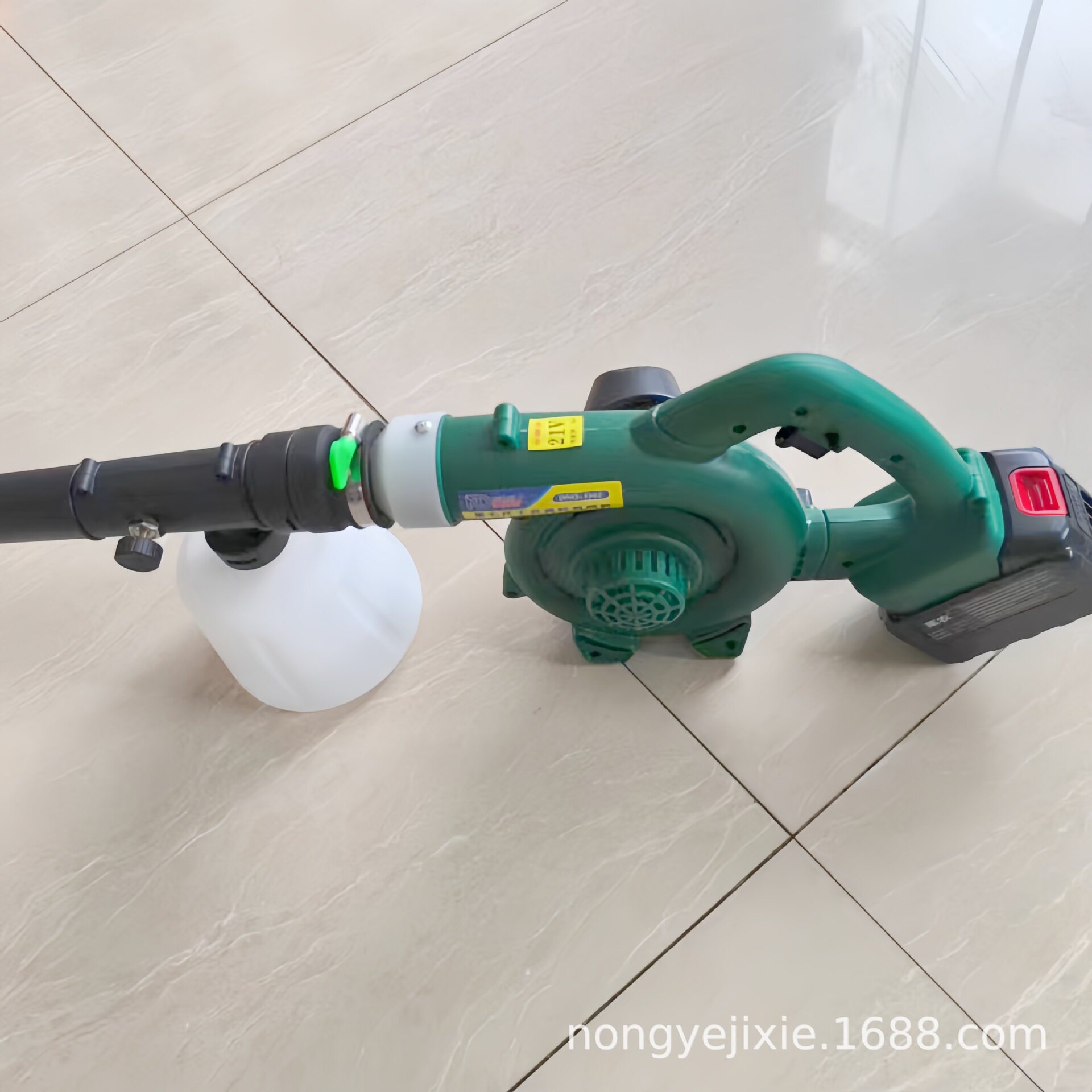 12V电动喷粉机大棚干粉喷粉器鸡舍牛羊猪养殖场消毒石灰粉喷洒机