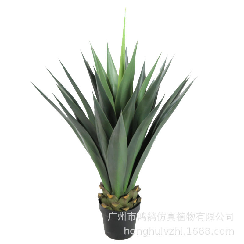 厂家批发零售仿真剑麻盆景北欧风创意家居装饰假绿植塑胶剑麻剑兰