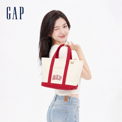 GAP手拎托特拼色复古单肩包