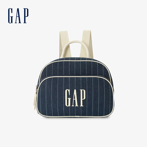GAP细条纹都市风双肩包女小背包
