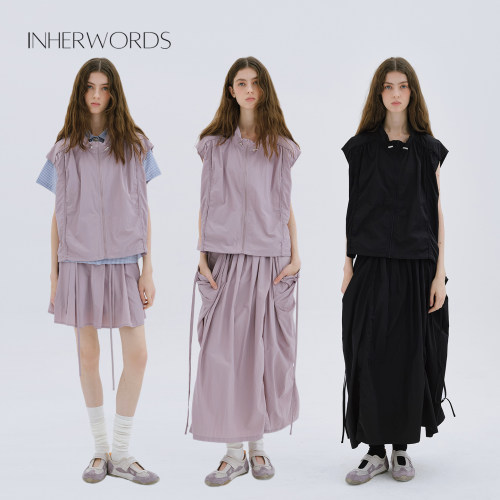 INHERWORDS立领防晒无袖外套