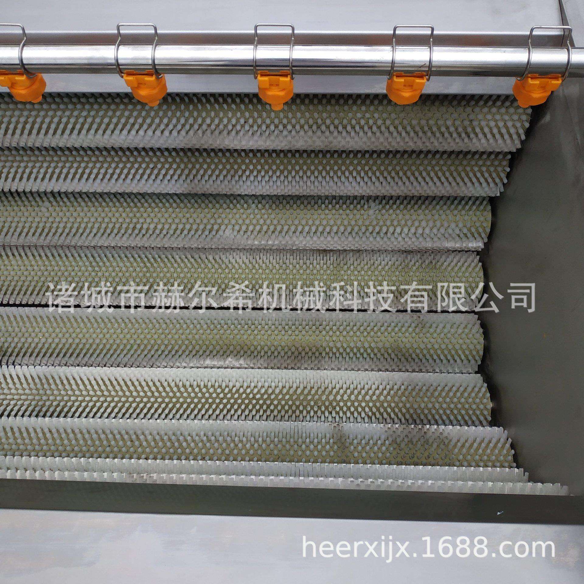 根茎蔬菜海鲜猪头猪蹄软硬毛毛辊清洗去皮机商用清洗机