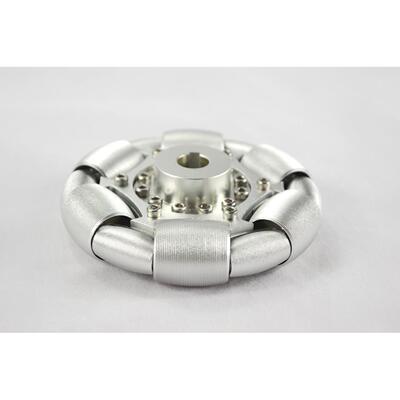 100mm铝全向轮（omni directional wheels)单片90°铝轮 14179S