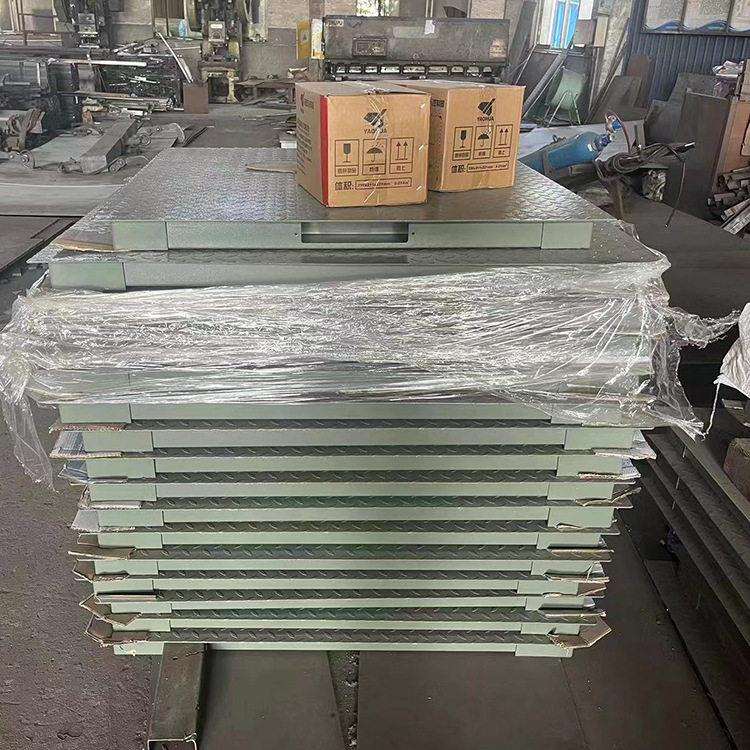 跨境出口地磅秤1000kg带英文显示器地磅2000kg工业称重平台秤3T