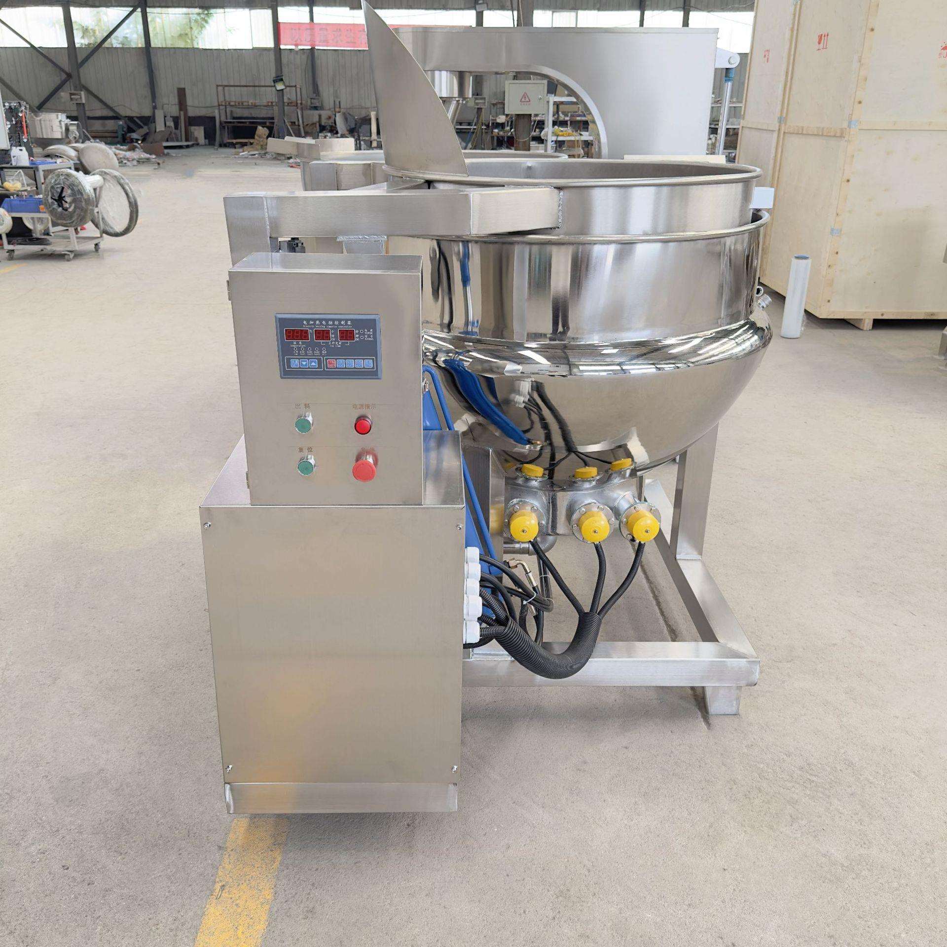 液压翻筐出料卤煮锅圆形方形卤煮熟食漂烫蒸煮设备蜂窝卤煮锅