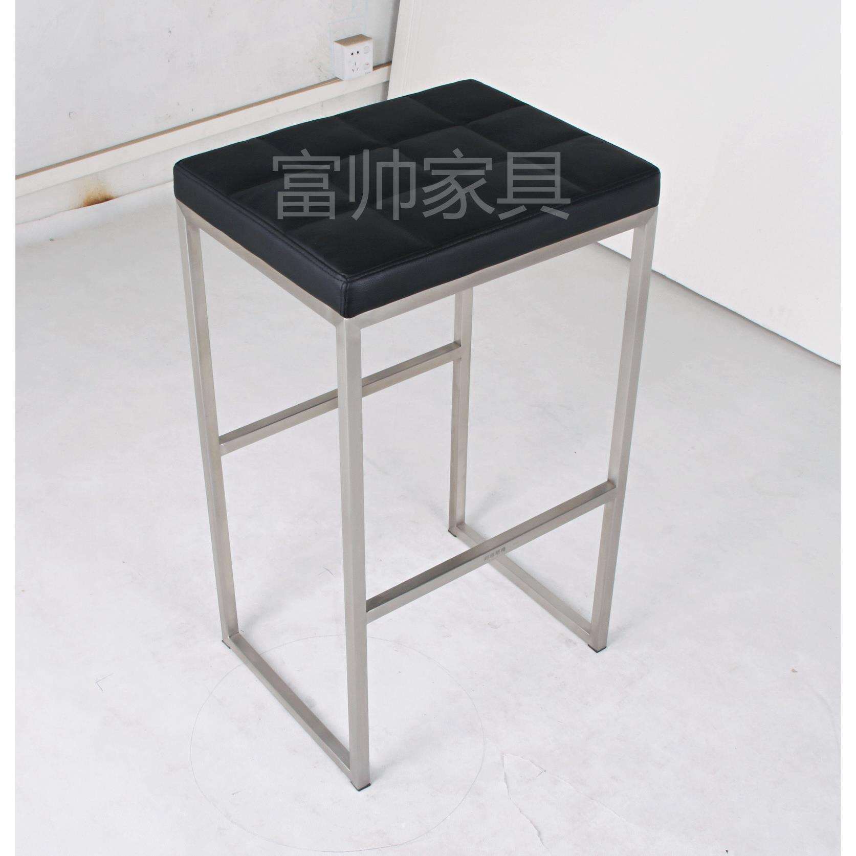 现代时尚拉丝不锈钢酒吧椅休闲椅高脚椅升降吧台椅厂家直销