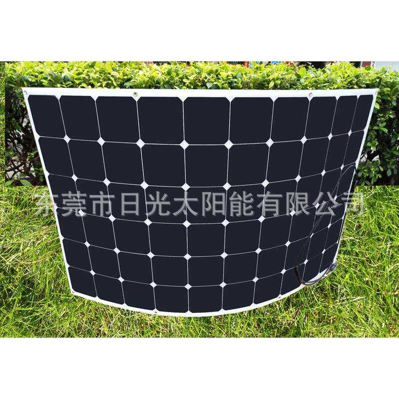 单晶sunpower 柔性太阳能电池板 车船用太阳能板 可弯曲太阳能板