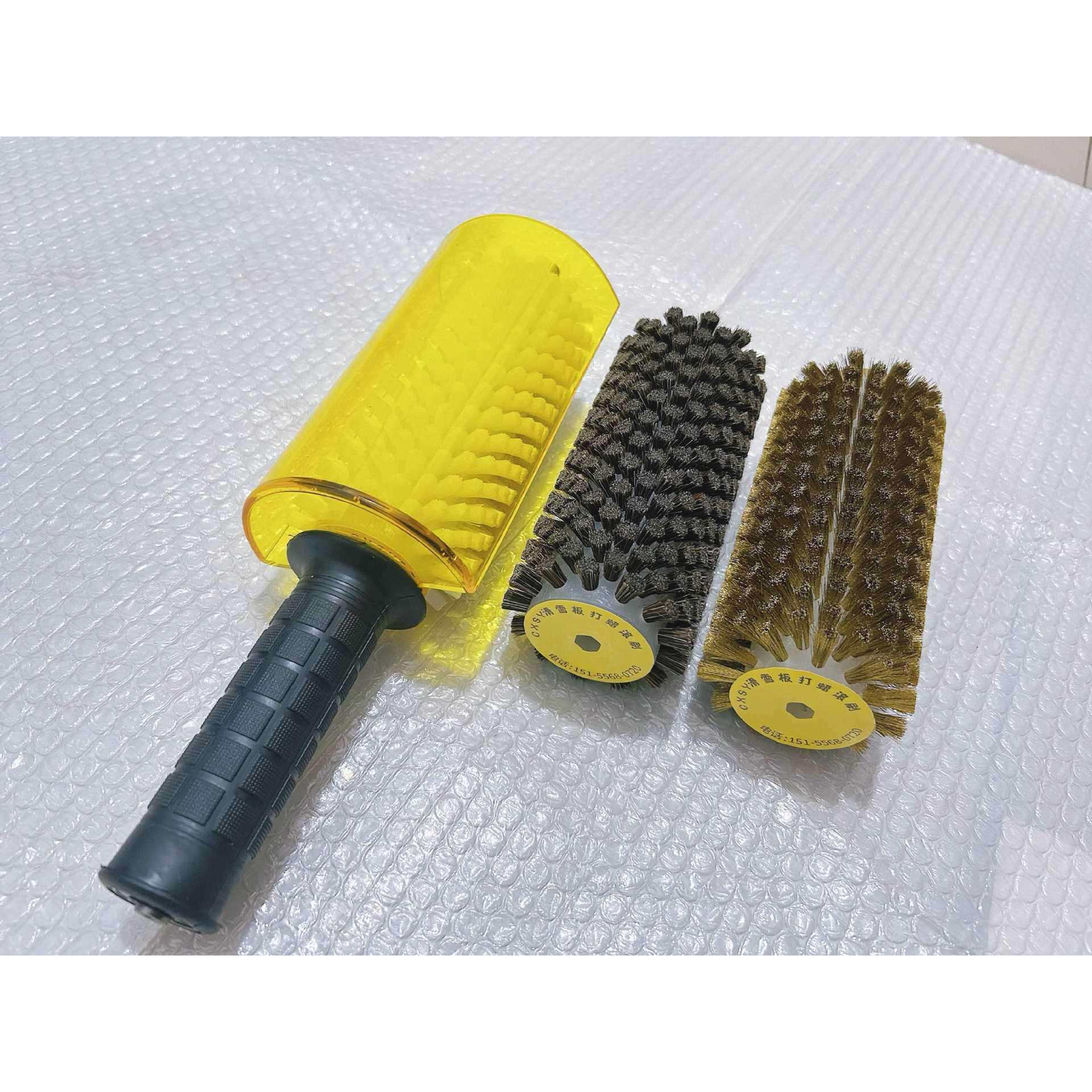 抛光毛刷轮滑雪板打蜡辊刷工业毛刷辊尼龙辊马尾毛辊