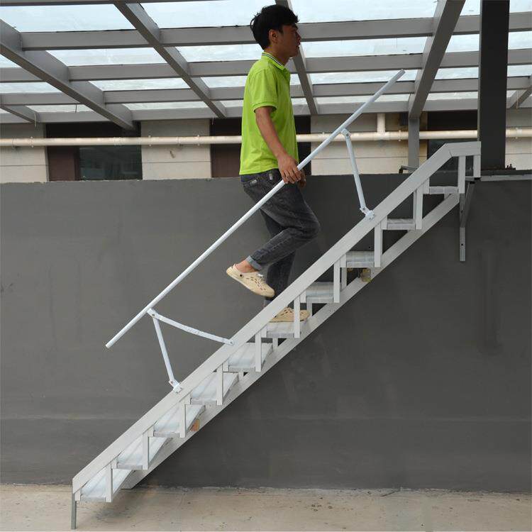 艾达铝合金靠墙梯子阁楼伸缩楼梯室内外折叠升降梯子贴墙折叠楼梯