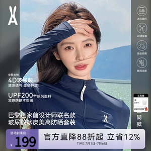 安欧兔女装|玻尿酸冰皮美高防晒套装｜设计师联名｜凉感修身 时尚