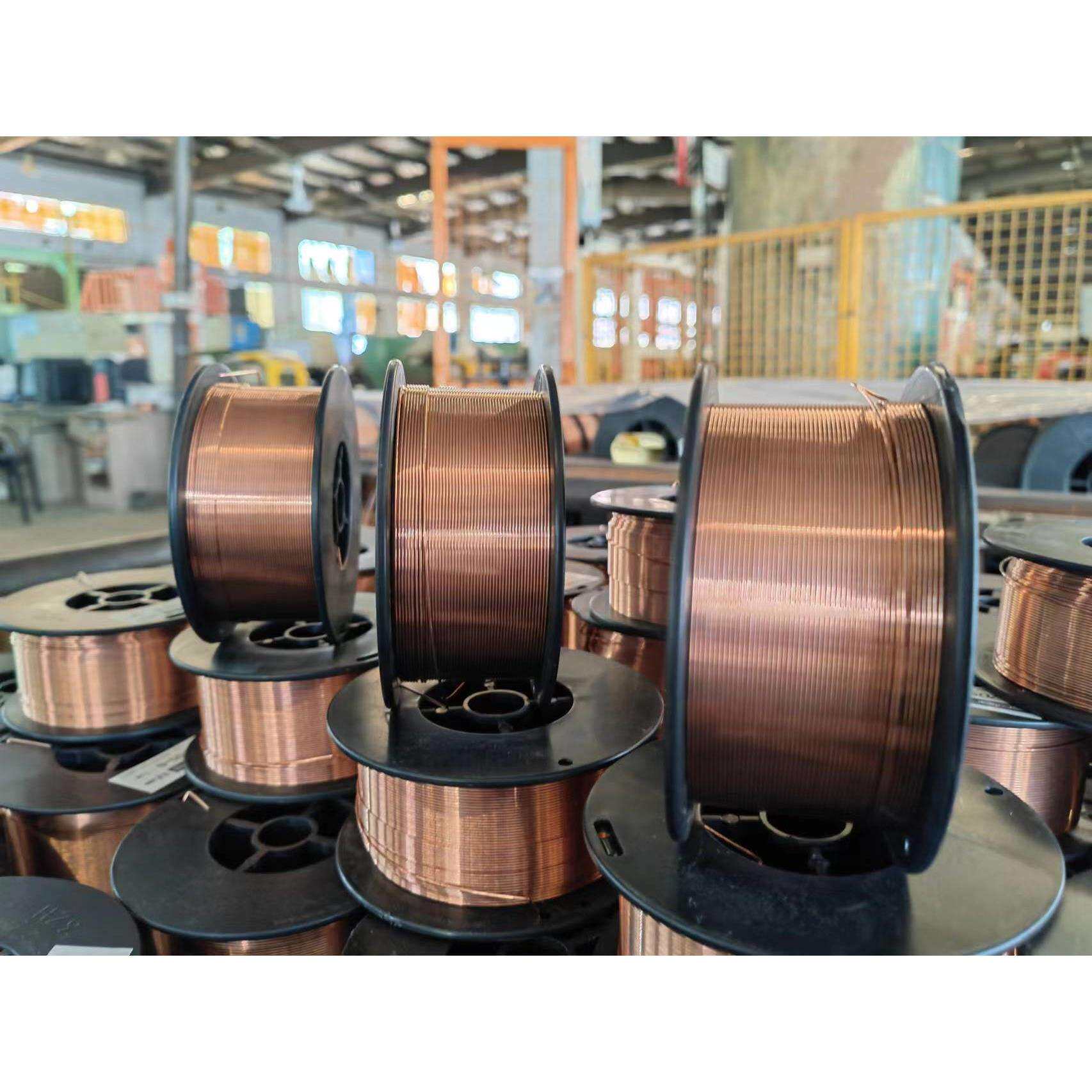 厂家直销出口产品ER70S-61.2mm盘装焊丝 15kg/盘实芯焊丝
