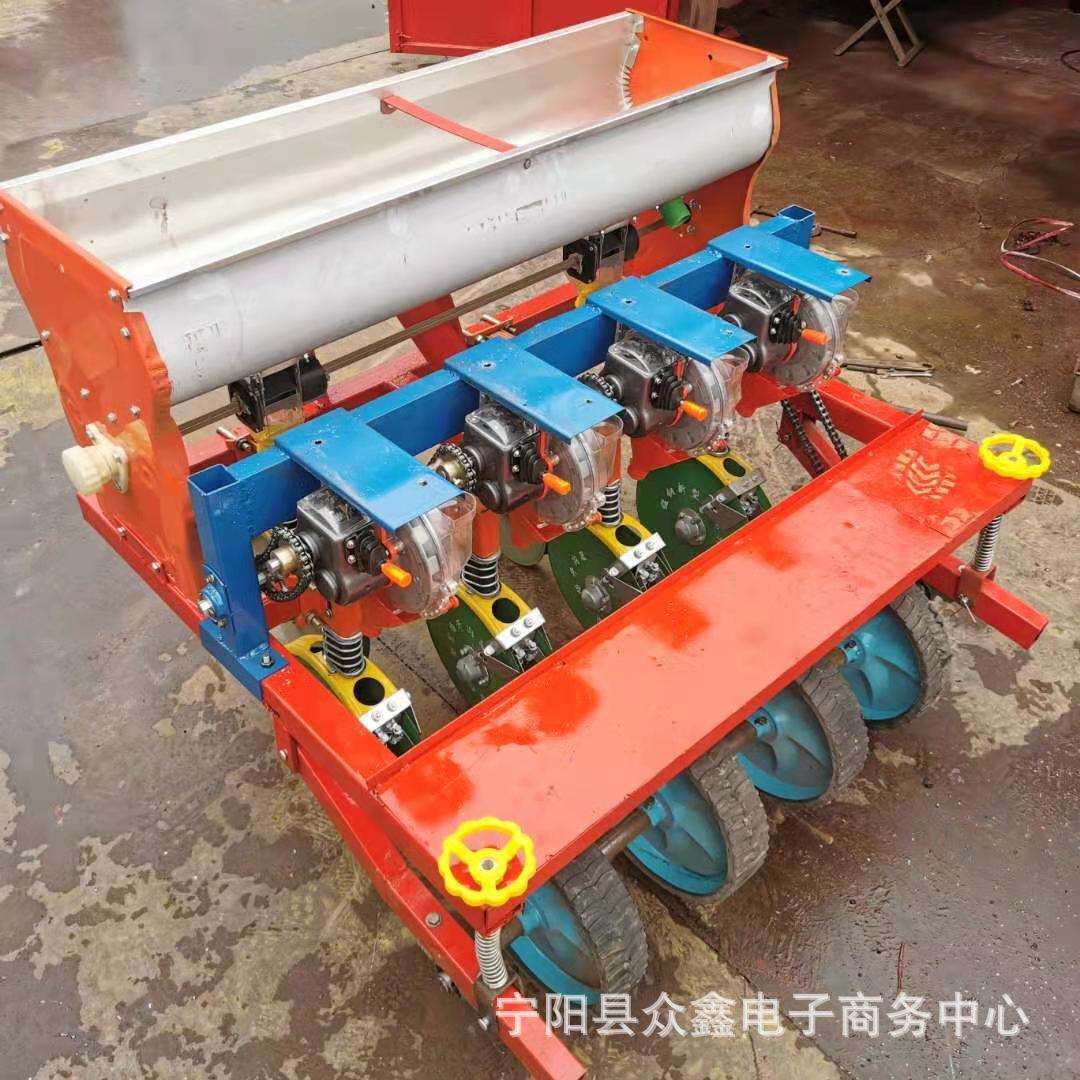 江苏家用花生种植机内蒙古大豆点播机拖拉机配套行距可调