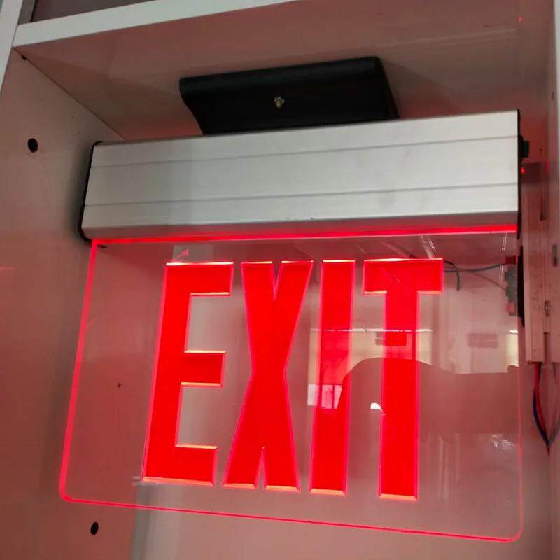 UL认证外贸EXIT应急指示灯安全出口疏散标志灯吊装吸顶跨境新国标
