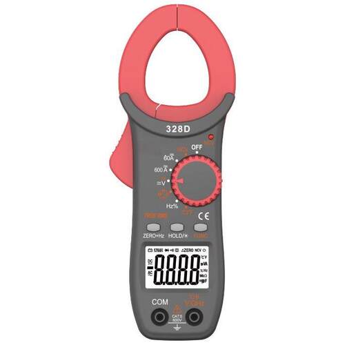 外贸版数字直流电流钳形表328D4000显示自动量程温度电容600A测量