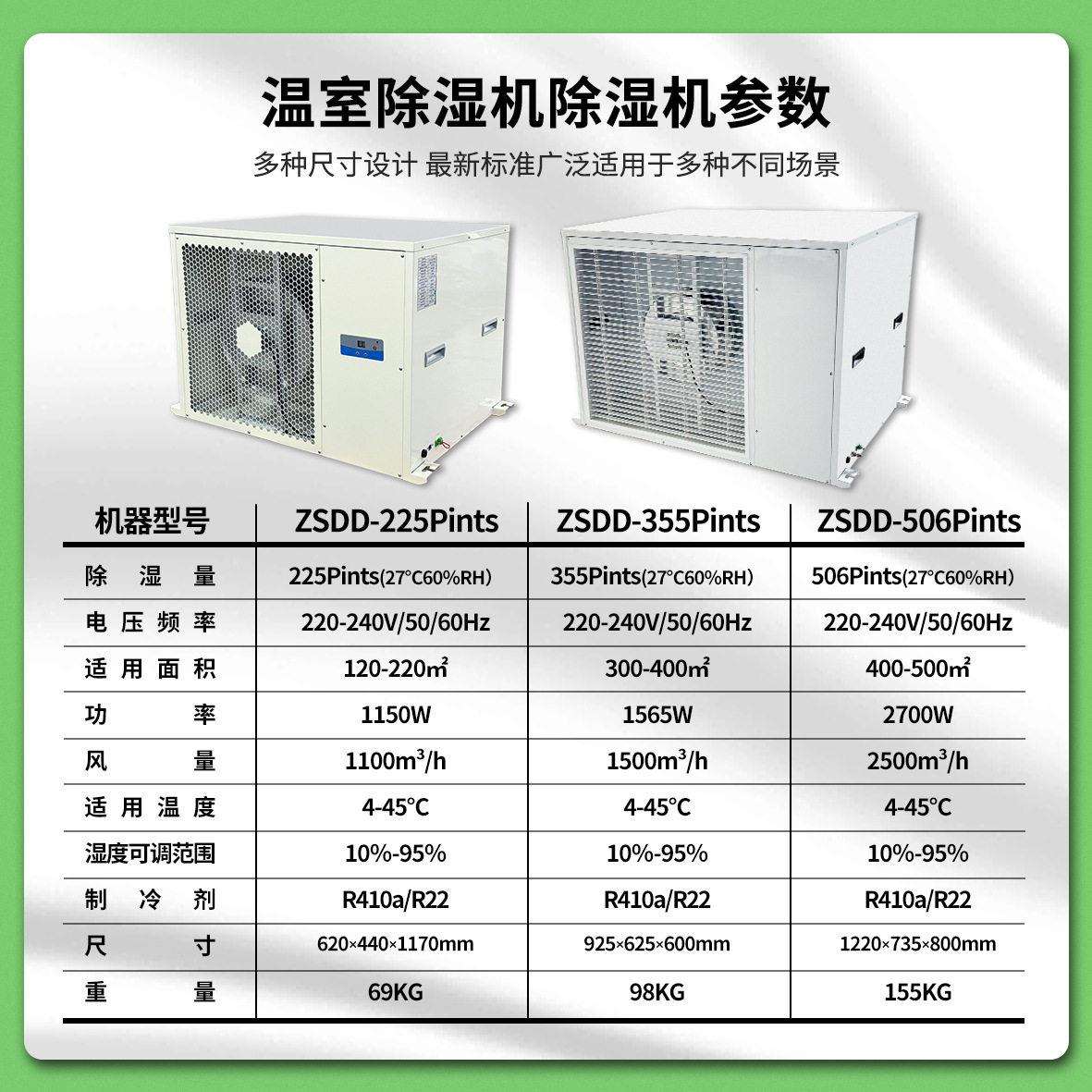 跨境温室大棚工业用除湿机别墅档案室酒窖车间抽湿机恒湿种植