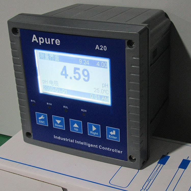 Apure台式在线PH/ORP控制器A20PR-A工业ph计酸度计ph测定仪