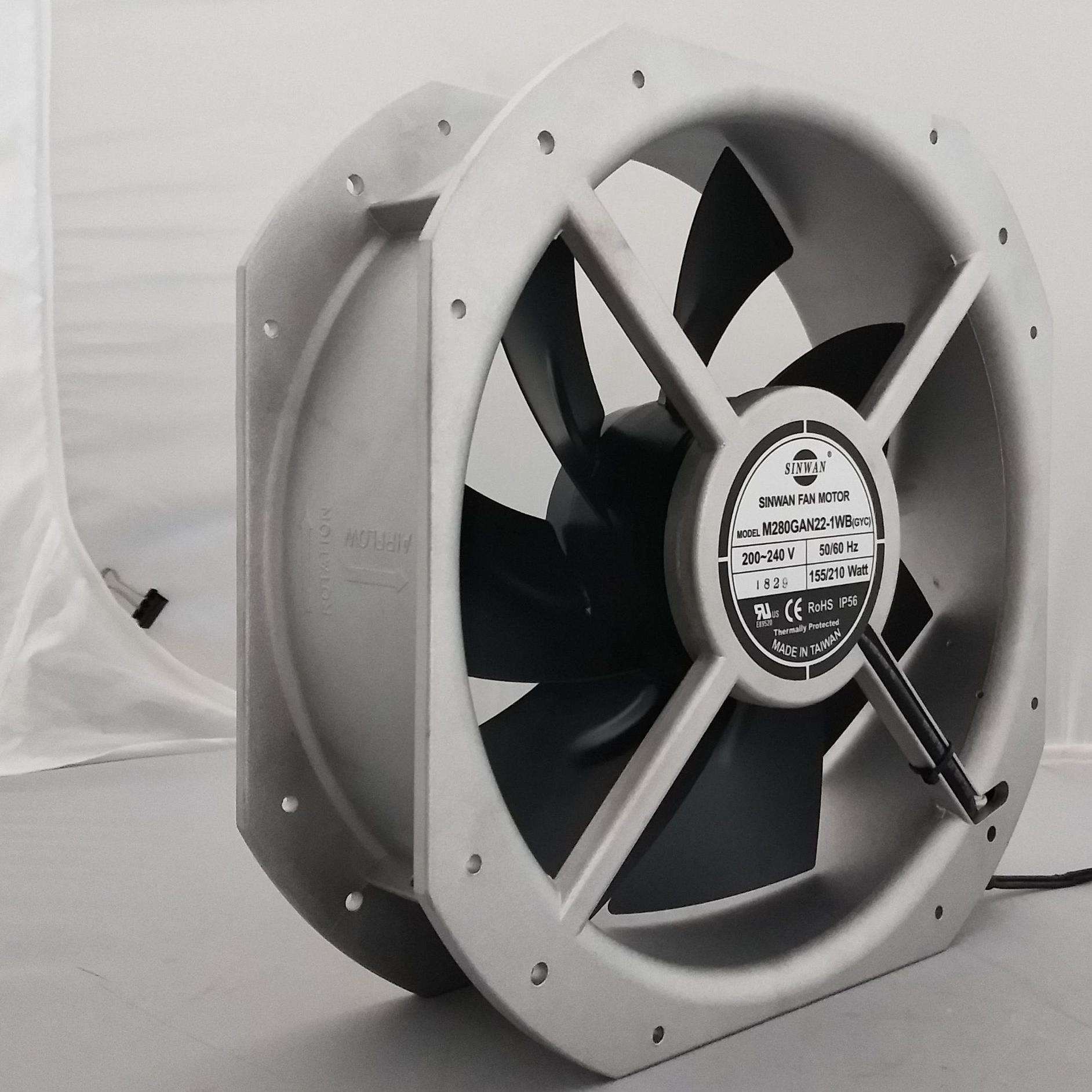 信湾M280GAN22-1WB(GYC)大风量轴流金属散热制冷高品质风扇