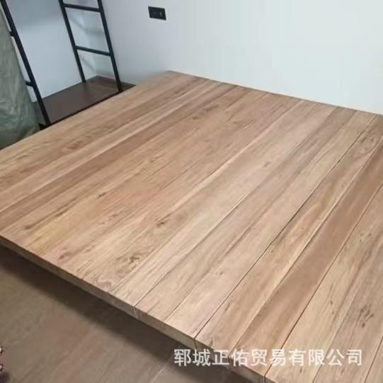 榆木榻榻米床日式实木地台儿童床家居卧室落地矮床阁楼原木地铺床