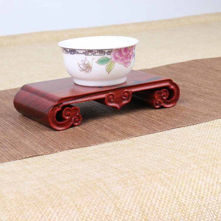 瓷器玉器摆件底座红酸枝印章文玩玉雕件金器装饰展示底托墨床
