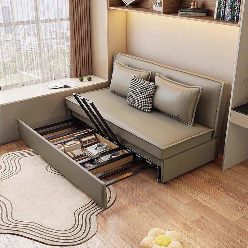 佛山工厂科技布沙发床小户型多功能伸缩收纳布沙发折叠床折叠收纳