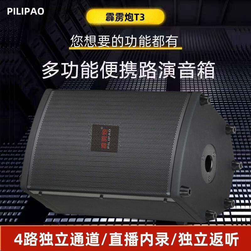 双磁钢600W霹雳炮T3户外300W吉他吹管萨克斯直播内录弹唱路演音响