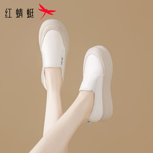 红蜻蜓渔夫鞋厚底板鞋女软底舒适