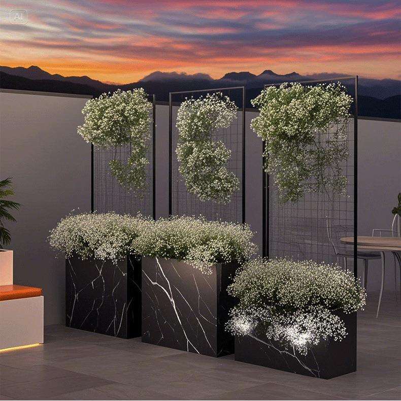 格蔷拱门花架爬藤架花园月季花支架铁线莲绿萝植物架户外花门庭院