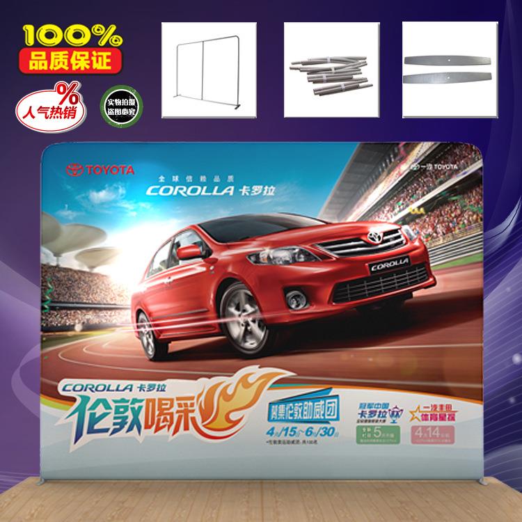 双面背景展示架厂家铝合金速展快幕秀会议巡展背景板广告牌展示架