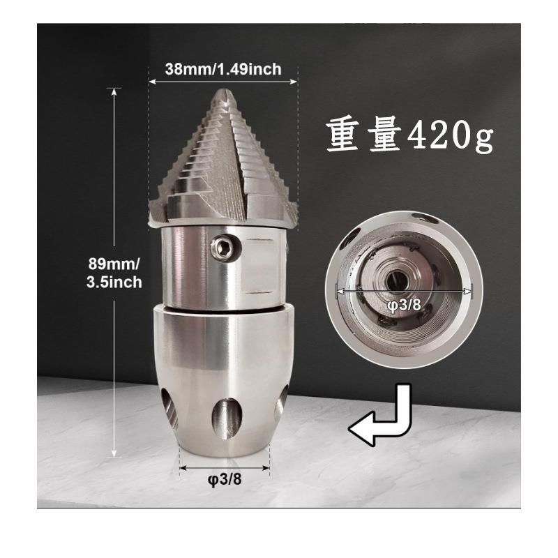 高压旋转喷头不锈钢疏通下水道宝塔水雷清淤清洗污垢油块喷头