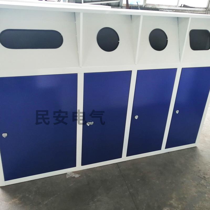 淮安不锈钢金属垃圾桶 大号钢木垃圾桶钣金定 制加工
