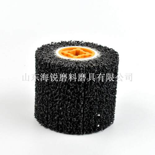 黑金刚拉丝轮十字胶芯拉丝金属拉丝飞翼轮耐磨百洁布拉丝轮