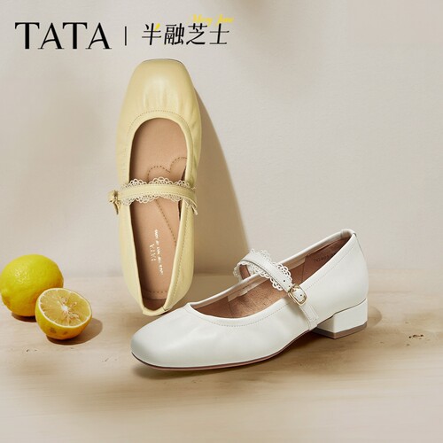TATA他她时尚百搭复古女玛丽珍鞋