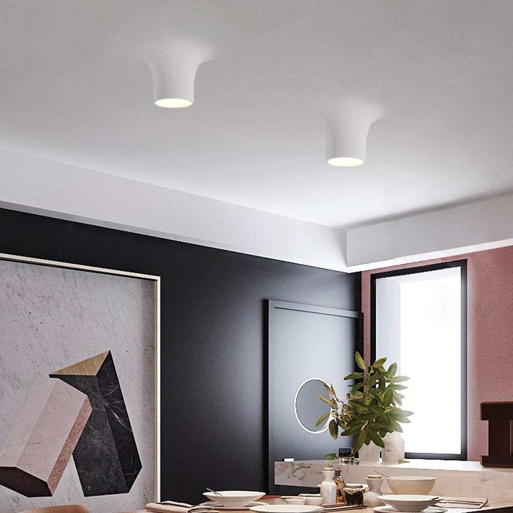 明装水滴石膏灯嵌入式吊顶射灯客厅吧台展厅装饰艺术石膏射灯