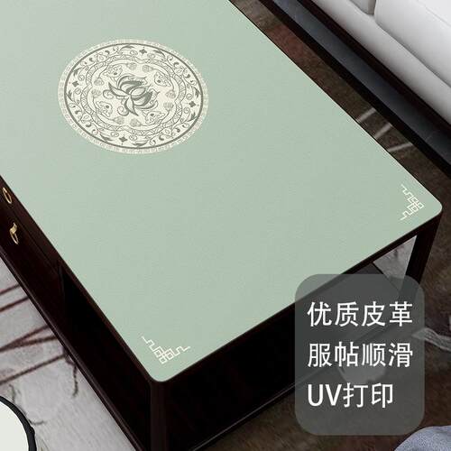 中式风格tpu皮革桌布免洗防污防烫防油餐桌垫布家用茶几防尘桌布