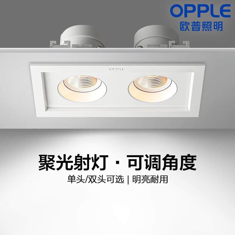 led筒灯嵌入式天花灯客厅吊顶孔灯桶灯8公分家用 双头12瓦【5