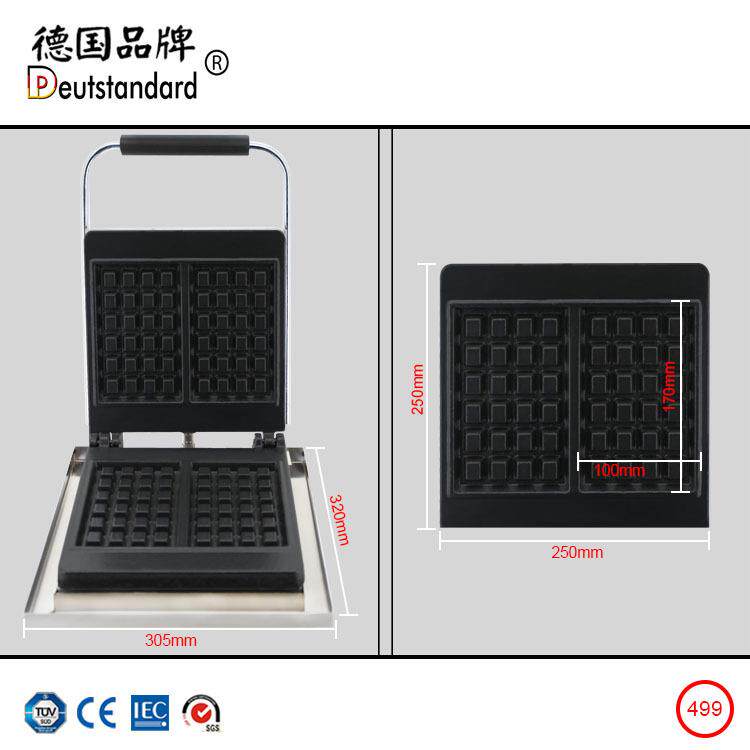 铸铁两片华夫炉/比利时华夫饼机/厂家松饼机华夫电烤炉商用家用