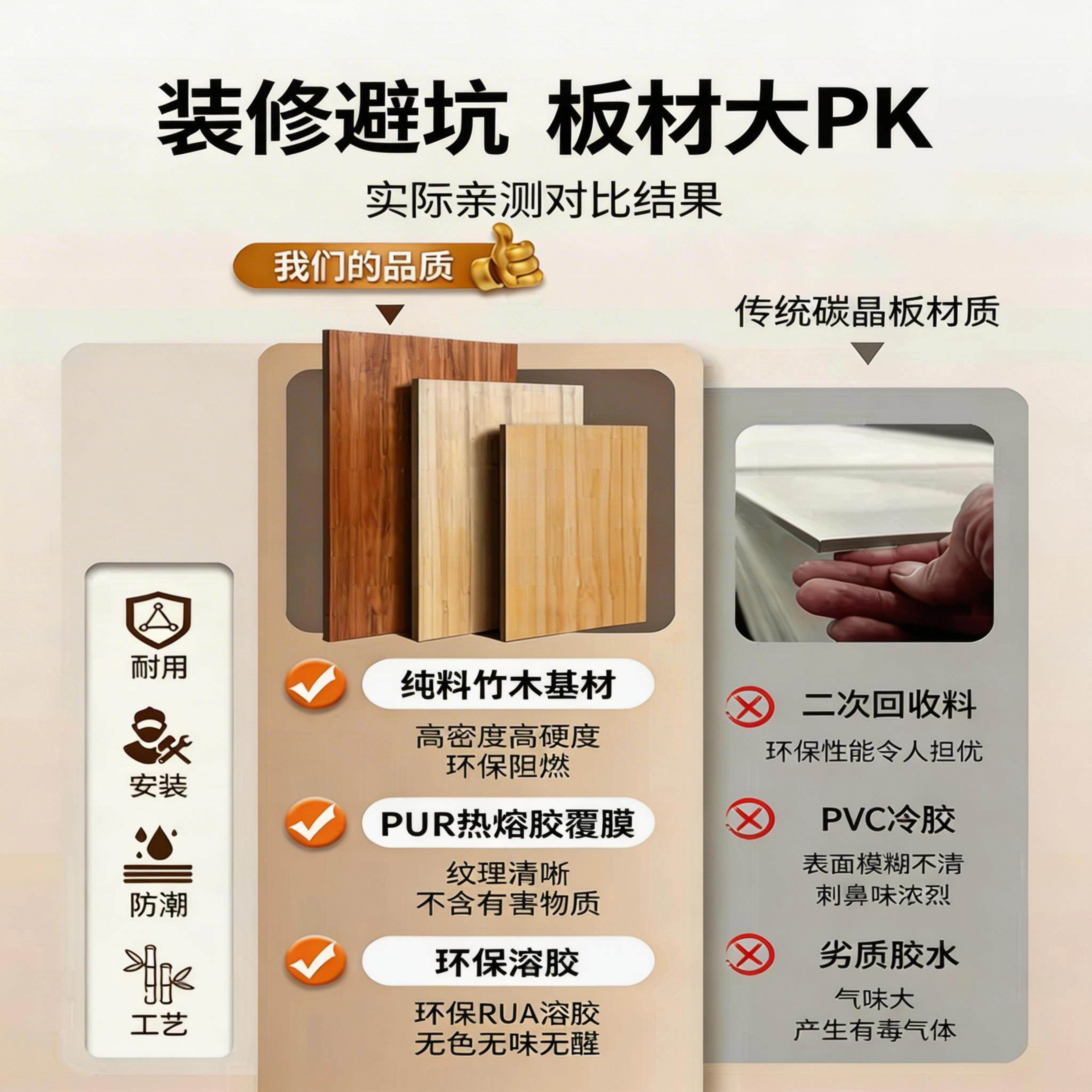晶板防撞碳晶木饰集成墙板装xjb001饰板材无面醛墙护墙板酒雪店背