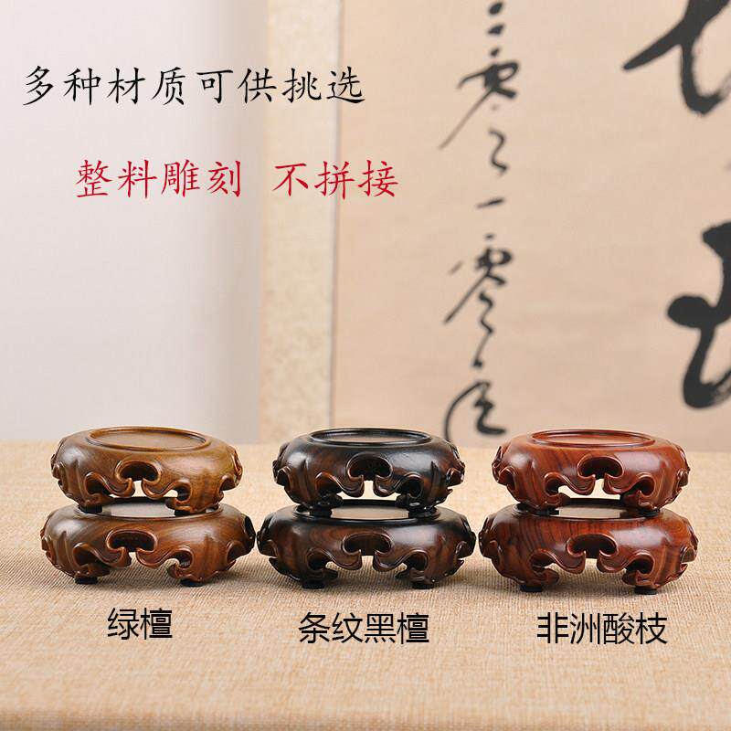 木实木黑檀绿檀枝酸圆形香炉花摆件奇石玉瓶器紫砂茶壶盆景红huiy