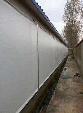 大型养殖场猪舍卷帘布j加厚PVC涂塑布挡风篷布货车篷布刀刮布水池