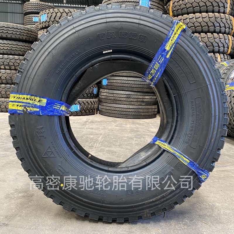 三角卡客车全纲高载重900R20老三线花纹钢丝胎轮胎