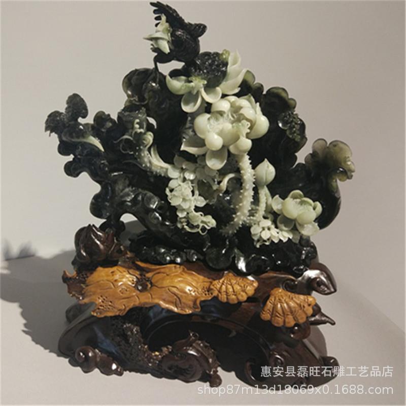 石雕花篮欧式工艺品家居装饰摆件 纳福花开富贵雕刻厂家直销