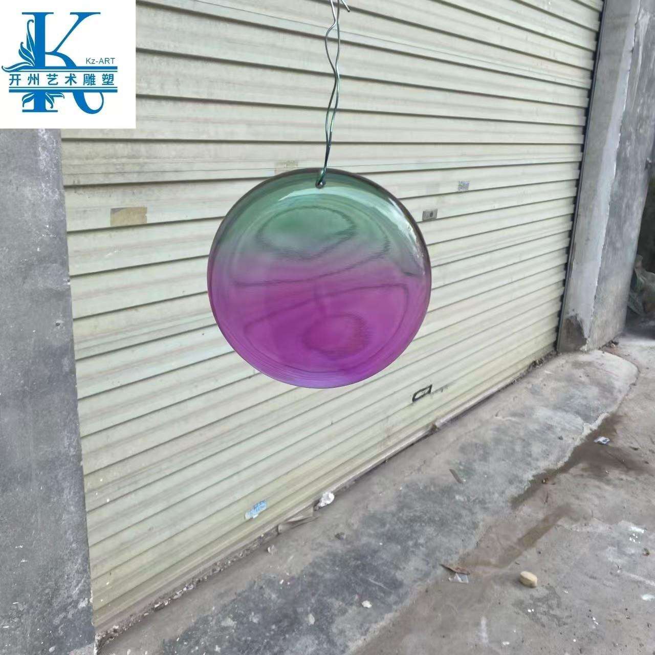 样板间售楼部家居办公室玄关楼梯间透明树脂雕塑艺术水晶吊饰美陈