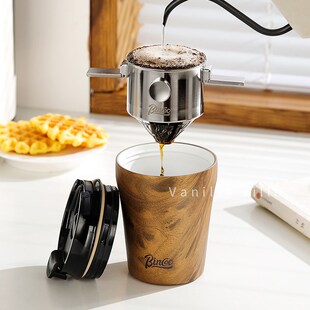 咖啡滤杯手冲咖啡壶滤网不锈钢过滤器免滤纸萃取杯便携漏斗器具