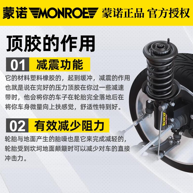 蒙诺适配标致307世嘉308前减震器顶胶 凯旋上支座 平面轴承修理包