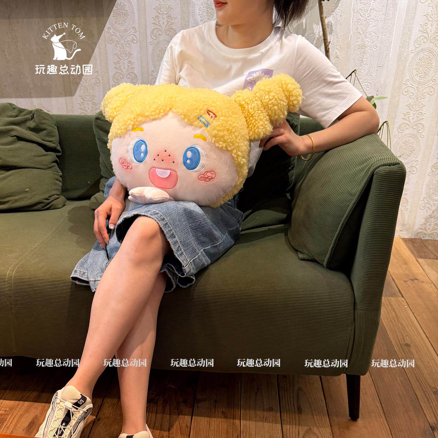疯丫头玩偶午抱枕毯子csmt-29二合一公室午办睡靠枕休夏凉被子用